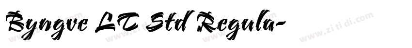 Byngve LT Std Regula字体转换